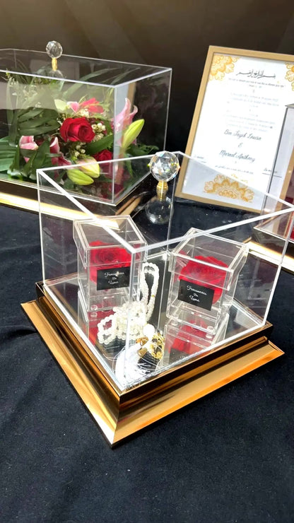 Trousseau de mariage personnalisé en plexiglass | CréaBySana CréaBySana
