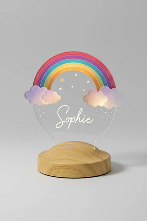 Veilleuse arc-en-ciel personnalisée enfant — lumineuse unique | CréaBySana