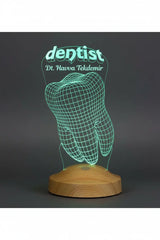 Veilleuse LED dentiste gravée — cadeau professionnel unique | CréaBySana