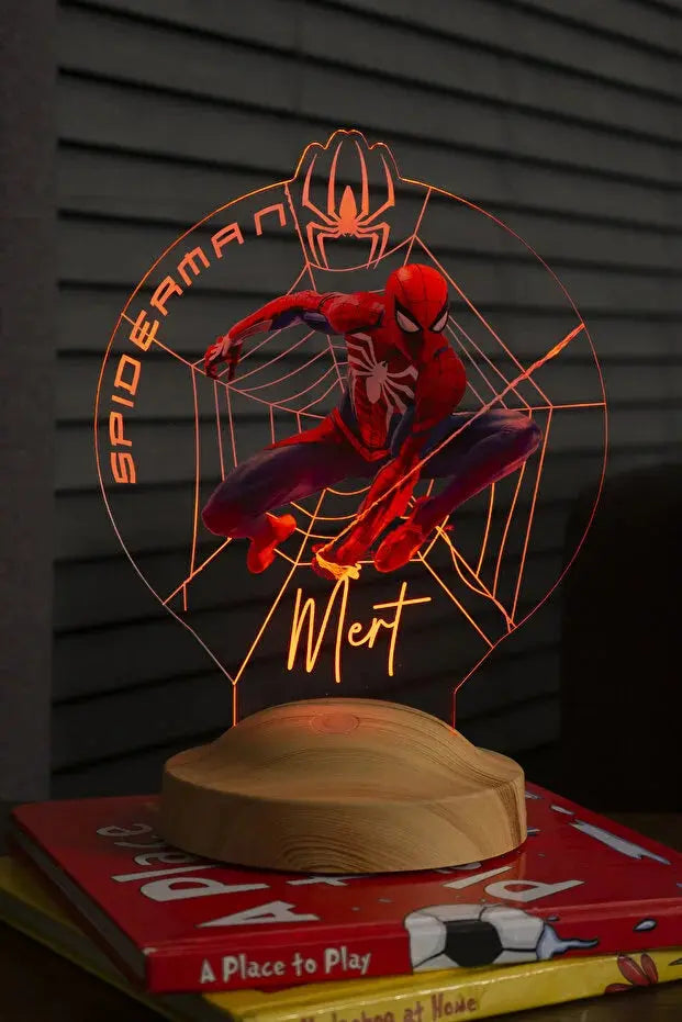 Veilleuse Enfant Personnalisée Néon LED | Nom Gravé | Cadeau Enfant Superhéros CréaBySana