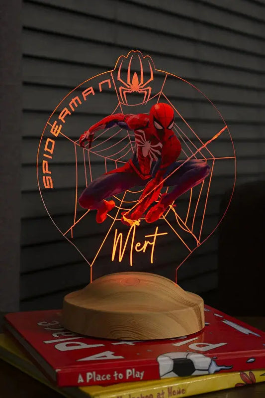 Veilleuse Enfant Personnalisée Néon LED | Nom Gravé | Cadeau Enfant Superhéros CréaBySana