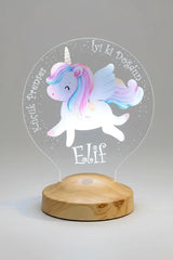 Veilleuse licorne enfant LED — souvenir magique personnalisé | CréaBySana