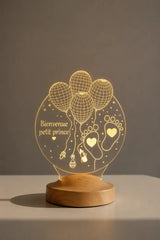 Veilleuse bébé LED personnalisée — souvenir naissance unique | CréaBySana