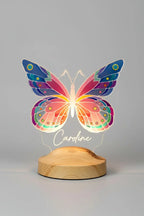 Veilleuse papillon LED enfant personnalisée — cadeau unique | CréaBySana