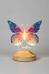 Veilleuse papillon LED enfant personnalisée — cadeau unique | CréaBySana