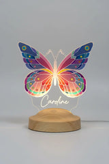 Veilleuse papillon féérique enfant — cadeau naissance LED | CréaBySana