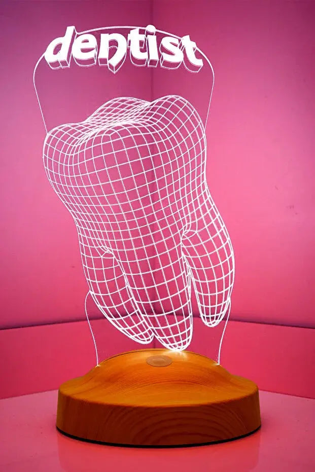 Veilleuse Personnalisée Dentiste – Le Cadeau Idéal pour les Professionnels de la Santé Dentaire CréaBySana