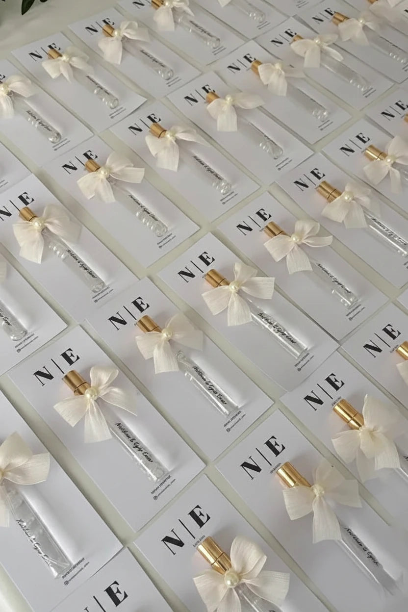 Mini parfum personnalisé flacon 10ml cadeau invité mariage CréaBySana