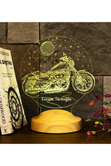 Cadeau Motard Personnalisé — Veilleuse LED Moto Gravée veilleuse personnalisé CréaBySana