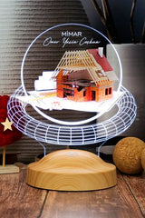 Cadeau architecte veilleuse LED gravure originale — idée cadeau unique | CréaBySana