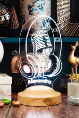 Cadeau Musicien Personnalisé — Veilleuse LED Note de Musique veilleuse personnalisé CréaBySana
