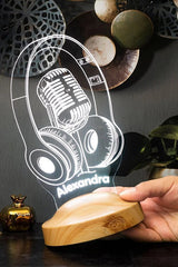 Cadeau Musicien Personnalisé — Veilleuse LED Note de Musique veilleuse personnalisé CréaBySana