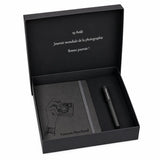 Coffret cadeau photographe — agenda cuir gravé et stylo métal | CréaBySana