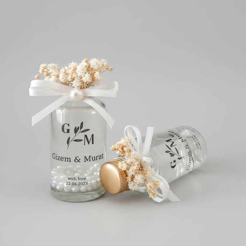 Fiole verre mariage personnalisée — cadeau invité original | CréaBySana