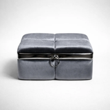 Coffret Sirine fermé, anneau argenté
