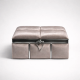 Coffret Kenza fermé, fermoir triangle argenté