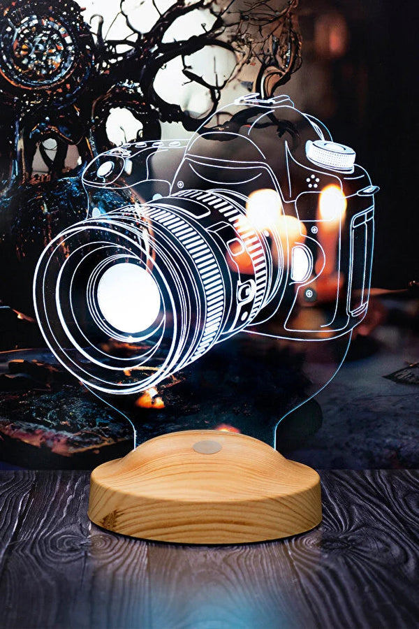 Veilleuse LED personnalisée — idée cadeau photographe originale CréaBySana