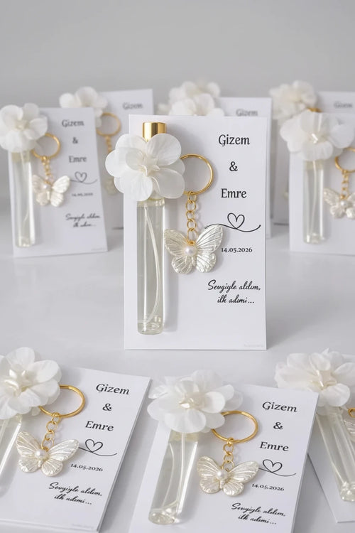 Mini parfum personnalisé flacon 10ml cadeau invité mariage CréaBySana