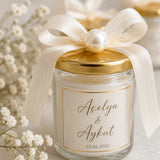 Bougie en Verre Personnalisée – Mariage & Baptême bougies CréaBySana