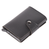 Porte-carte automatique en cuir – noir détouré