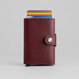 Porte-Cartes Automatique Cuir Noir porte-cartes CréaBySana