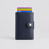 Porte-Cartes Automatique Cuir Noir porte-cartes CréaBySana
