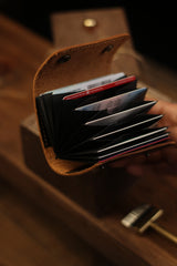 Maroquinerie porte-cartes cuir vachette — format compact | CréaBySana