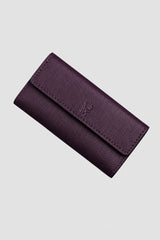 Portefeuille Compagnon Femme Cuir mauve portefeuille CréaBySana