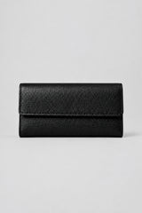 Portefeuille Compagnon Femme Cuir noir portefeuille CréaBySana