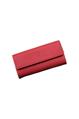 Portefeuille Compagnon Femme Cuir Rouge – fermé