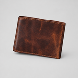 Portefeuille cuir homme marron vieilli – fermé (vue 2)