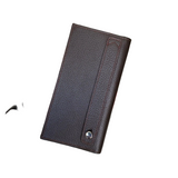 Portefeuille Long Cuir Grainé Chocolat – dos