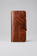 Portefeuille Long Cuir Cognac à Rabat – sur tabouret