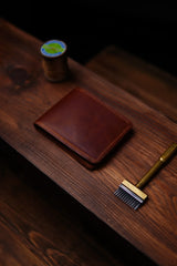 Portefeuille cuir homme luxe marron — cadeau personnalisé premium | CréaBySana