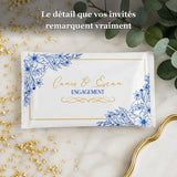 Rince-doigt personnalisé mariage — sachet imprimé prénoms et date | CréaBySana