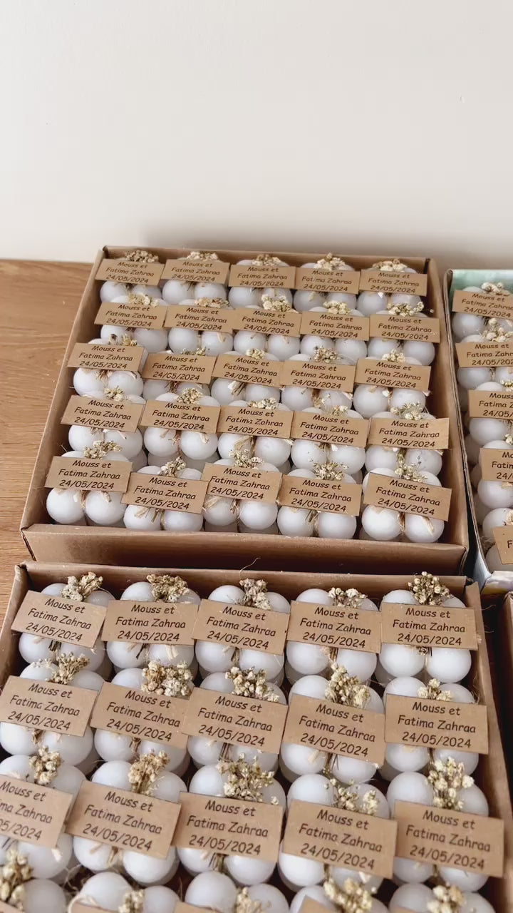 Bougies naturelles artisanales 200 pièces