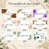 Rince-Doigt Mariage Personnalisé – 48 Modèles au Choix rince doigt CréaBySana