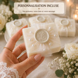 Savon Personnalisé Mariage – Naturel & Élégant savon personnalisé CréaBySana