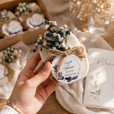 Savon naturel aux huiles essentielles, étiquette aux prénoms