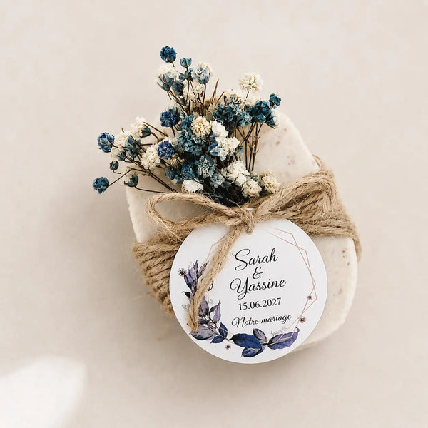 Savon Personnalisé avec Boîte – Cadeau Invité Mariage savon personnalisé CréaBySana