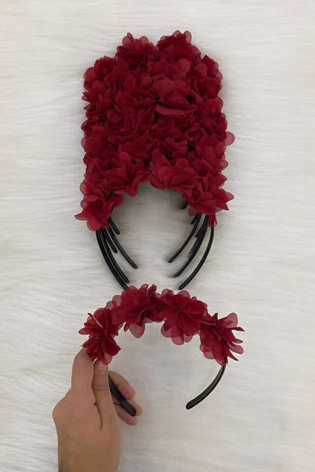 Serre-Tête Fleur – Accessoire Cheveux Coloré & Élégant pour Mariage ou Fête CréaBySana