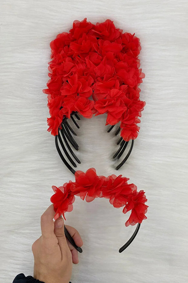 Serre-Tête Fleur – Accessoire Cheveux Coloré & Élégant pour Mariage ou Fête CréaBySana