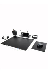 Set de bureau cuir personnalisé 6 pièces — cadeau professionnel prestige | CréaBySana