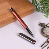 Stylo rouge à capuchon gris anthracite du coffret thermos personnalisé