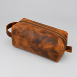 Trousse de Toilette Cuir – camel (vue 2)