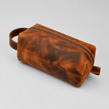 Trousse de Toilette Cuir – camel