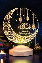 Veilleuse lune islamique LED — décor Ramadan Aïd | CréaBySana