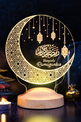 Veilleuse lune islamique LED — décor Ramadan Aïd | CréaBySana