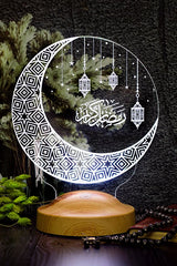 Veilleuse islamique LED calligraphie arabe — cadeau Ramadan décoration | CréaBySana