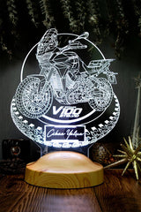 Cadeau Motard Personnalisé — Veilleuse LED Moto Gravée veilleuse personnalisé CréaBySana